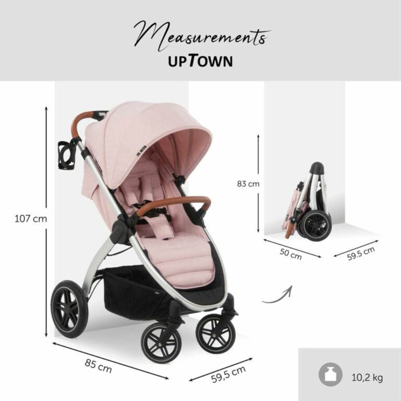 Hauck Uptown Standard Baby Stroller, Rose