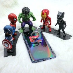 Marvel Spiderman Mobile Phone Holder/Kickstand, with 360° Rotation and 180° Flipping, Multicolor