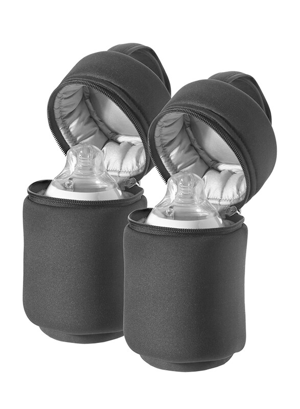

Tommee Tippee Closer to Nature Insulated Bottle Carriers x 2, Black