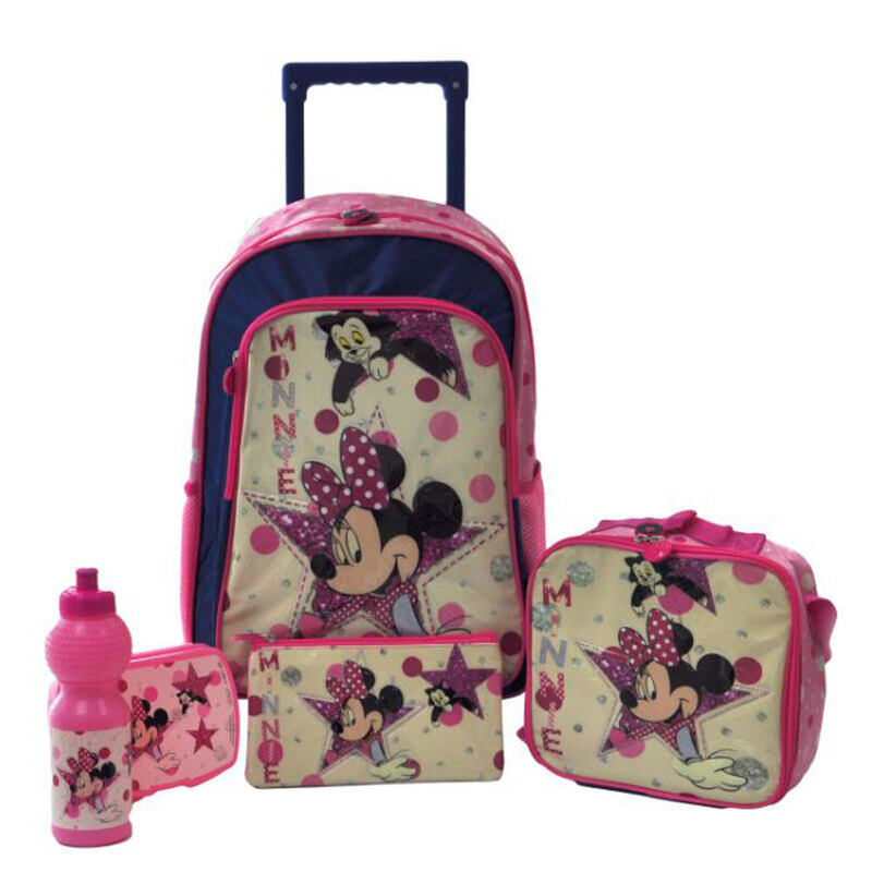 

Disney 16-inch 5-in-1 Minnie Mouse Trolley Backpack, Multicolour