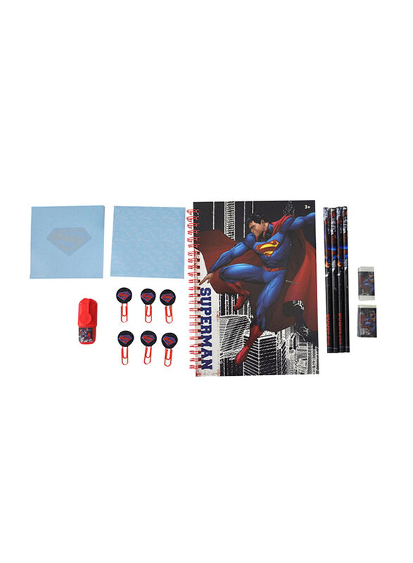 

Warner Bros. Warner Bros Superman Stationery Set, 16 Piece, Blue