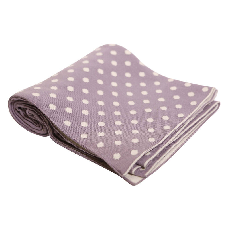 

Pluchi Tiny Dots Baby Blanket, Lavender