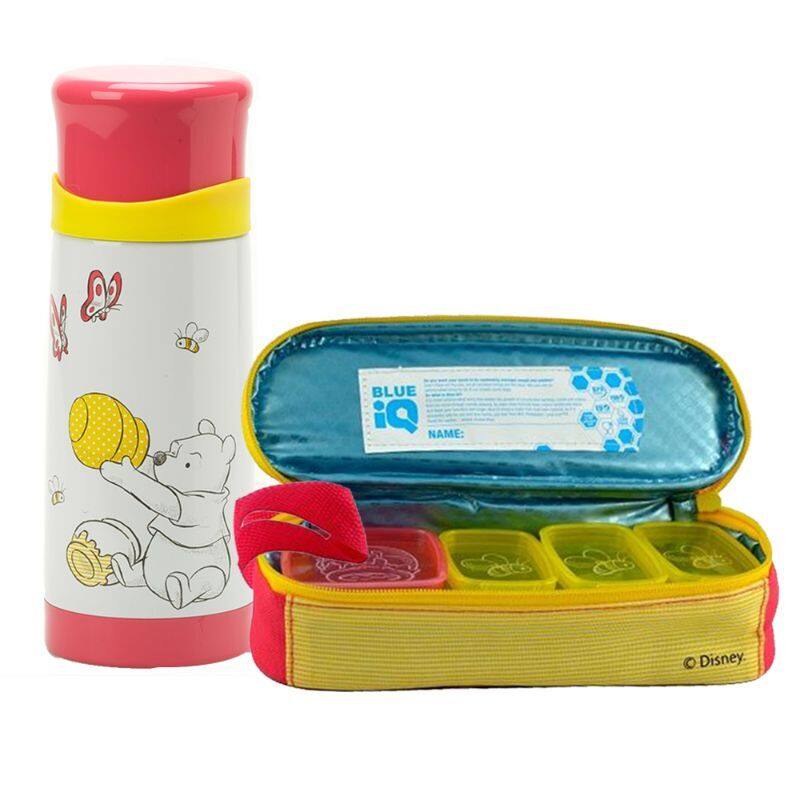 

Disney Smash Winnie The Pooh Snacker Bento with Insulated Flask, Multicolour