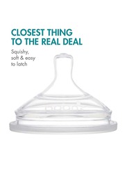 Boon Nursh Nipples Slow 0m+ Pack of 3, Clear