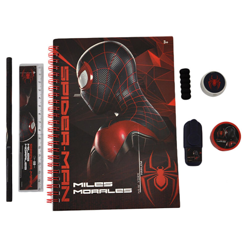 

Marvel Spiderman Stationery Set, 7 Pieces, Multicolour