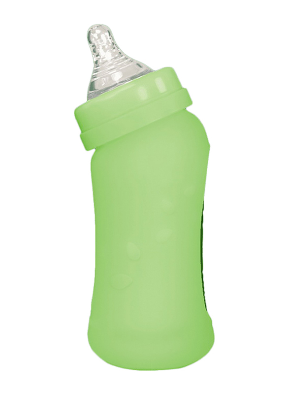 Green Sprouts Baby Bottle W/ Silicone Cover 8Oz, Green