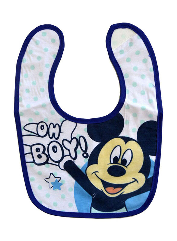 Disney Mickey Cotton Bibs 3pcs, Blue