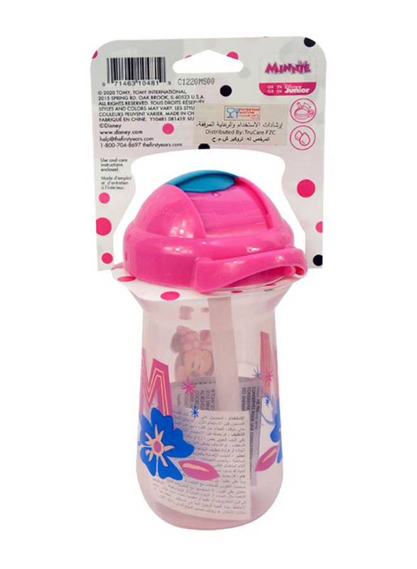 The First Years Minnie Flip Top Straw Cup, Pink