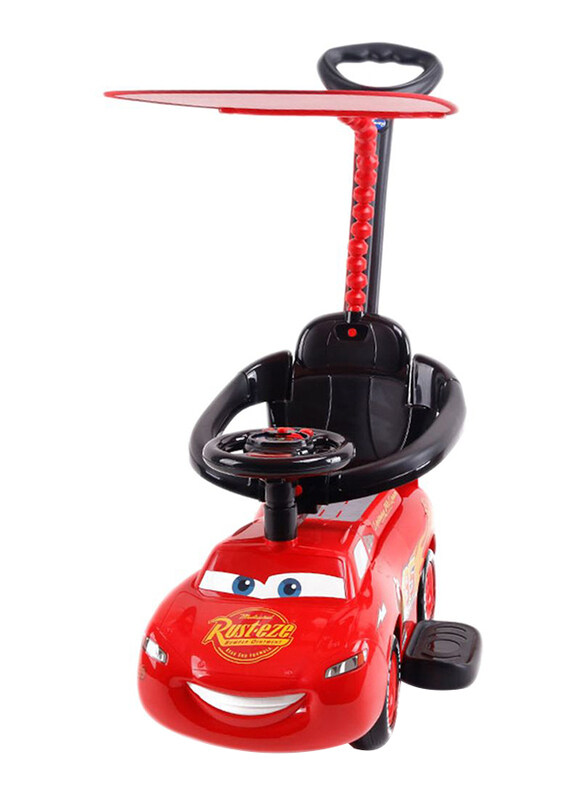 

Disney Lighting McQueen Push On Car With Canopy Red, Ages 1+