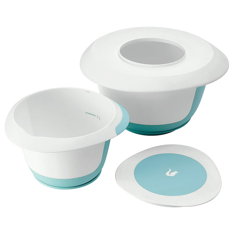 

Keeeper Camilla Mixing Bowl Set with Anti Slip Function & Splash Guard, White