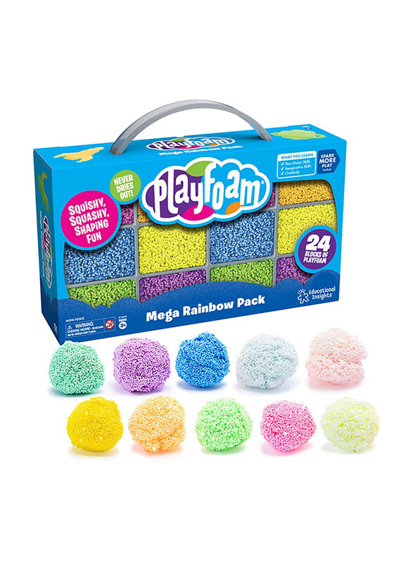 

Learning Resources Playfoam Mega Rainbow Pack, Learning & Education, 24 Pieces, Ages 3+