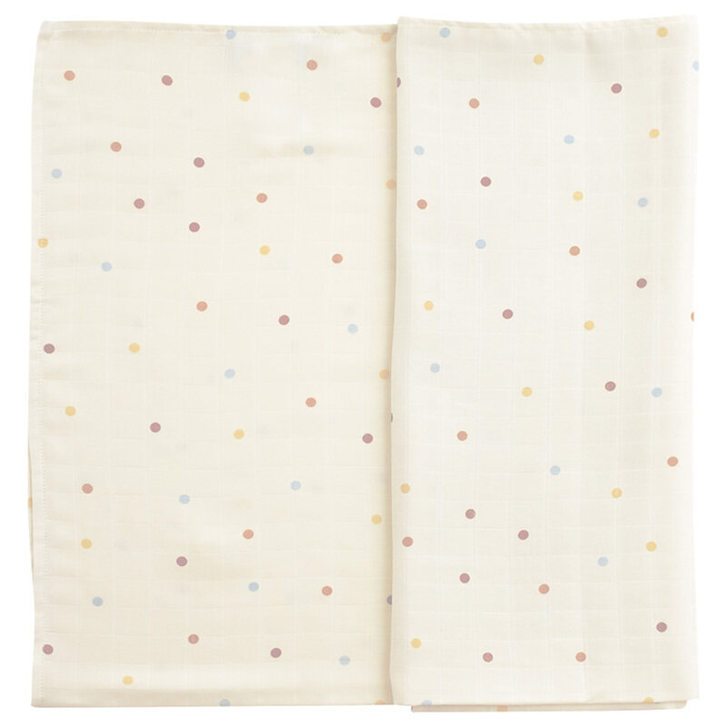 

Gloop Organic Muslin Swaddle, 0-6 Months, Colored Confetti