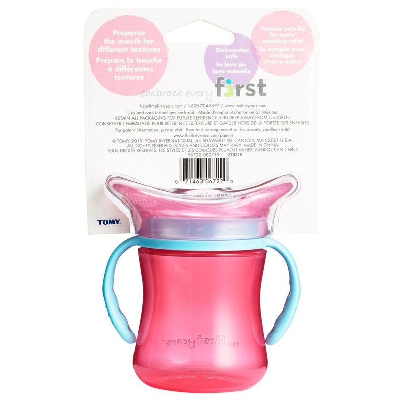 The First Years Teething Trainer Sippy Cup, Pink