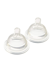 Playtex Baby NaturaLatch Nipple Medium Flow 2pc, Clear