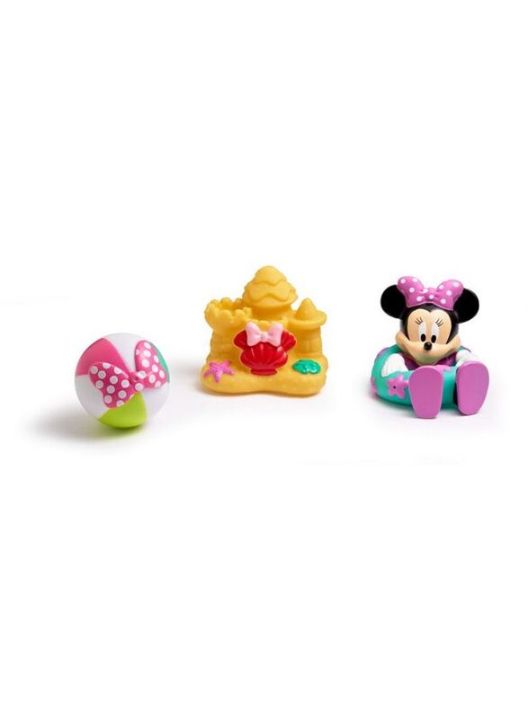 The First Years Sure Comfort Tub Pink + Minnie Bath Toys, 4 Pieces, Multicolour