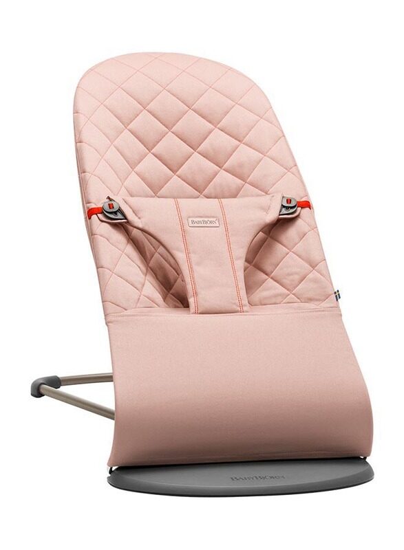 

BabyBjorn Fabric Seat Cotton Bouncer Bliss, Old Rose