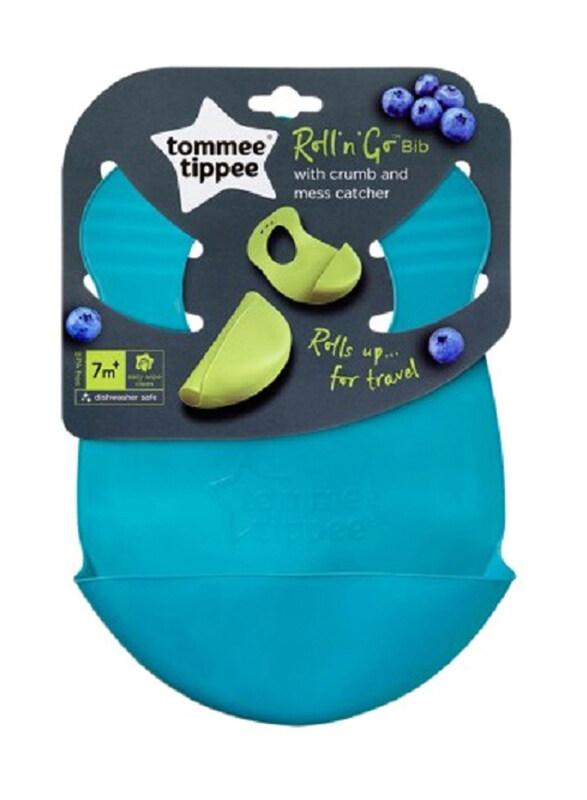 

Tommee Tippee Explora Roll and Go Bib, Teal