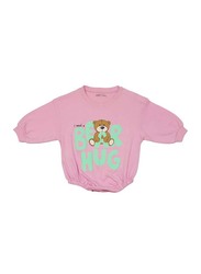 Aiko Baby Bodysuit with Bear Print, 18-24 Months, Lilac