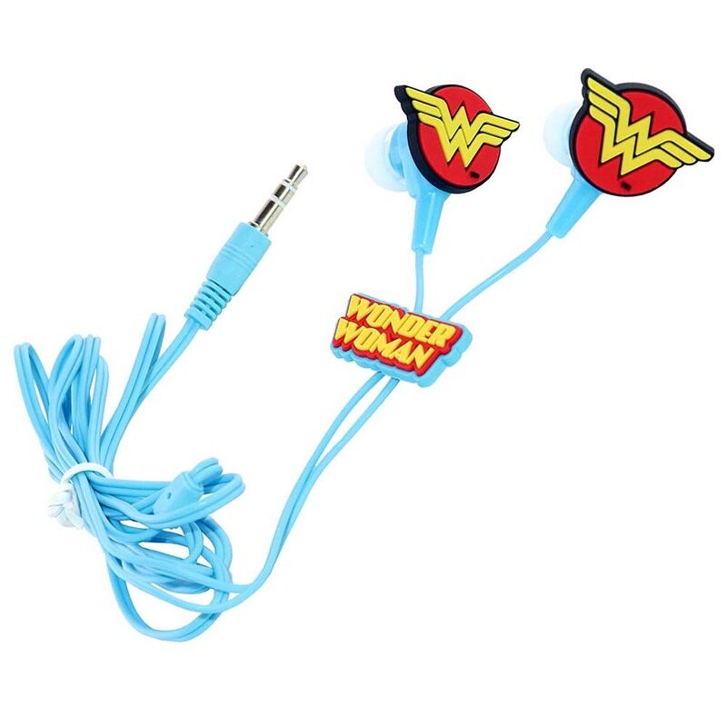 

Warner Bros 3.5 mm Jack In-Ear Wonder Woman Earphones for Kids, Blue