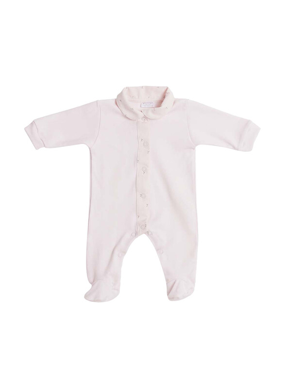 

Gloop Organic Cotton Babygrow Blush Summer Bodysuit, 1-3 Months, Rose