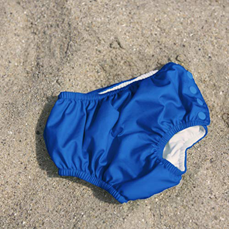 Green Sprouts Snap Reusable Absorbent Swimsuit Royal Blue Diaper, 12 Months, 1 Count