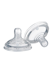 Tommee Tippee Closer To Nature Thick Feed Teats, Pack of 2, Clear