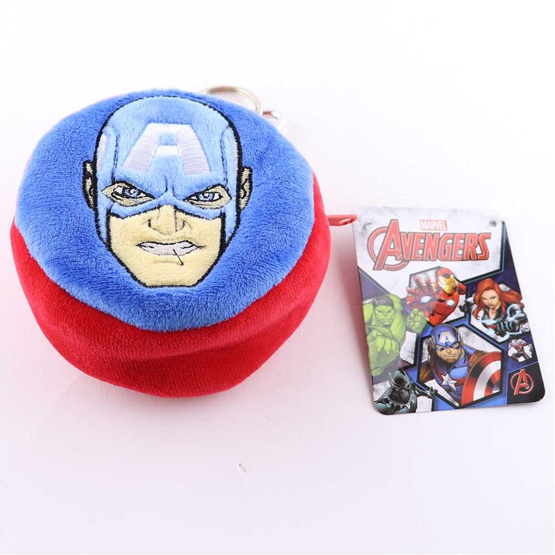 

Marvel Captain America 3D Coin Key Chain Pouch For Kids Unisex, Blue