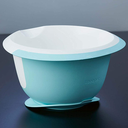 Keeeper Carlotta Mixing Bowl With Suction Cup 1.5L, White/Blue