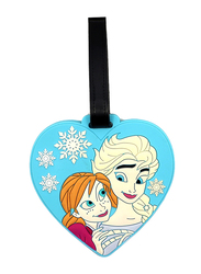 Disney Frozen Soft PVC Character Luggage Suitcase Backpack Tags For Girls, Blue