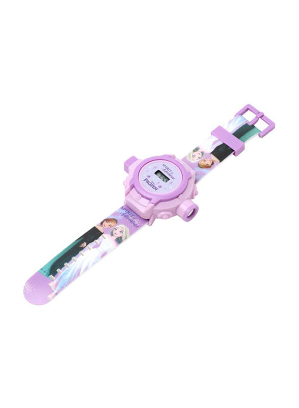 

Disney 12 Images Projector Frozen Kids Digital Watch, Purple