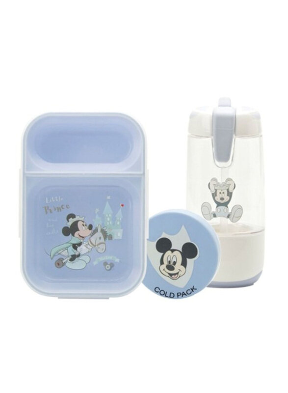 

Disney Smash Disney Mickey Bento Buddies With Ice Puck & Snack & Sip, Blue
