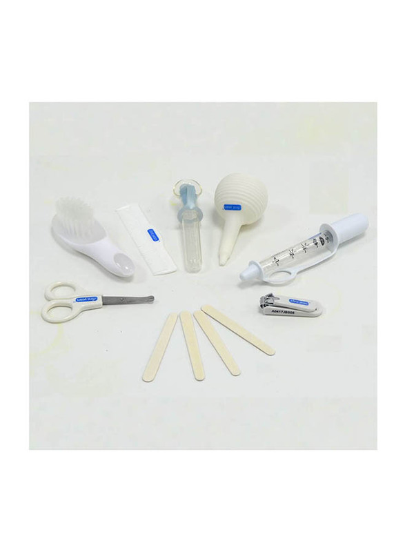 The First Years Healthcare & Grooming Kit, 8 Pieces, White