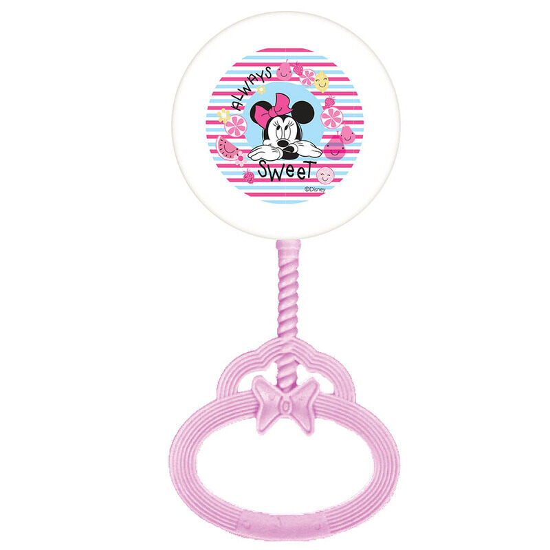 

Disney Minnie Mouse Baby Rattle Toy, Pink
