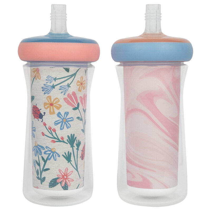 

The First Years Insulated Straw Cups, Pack of 2, Pink