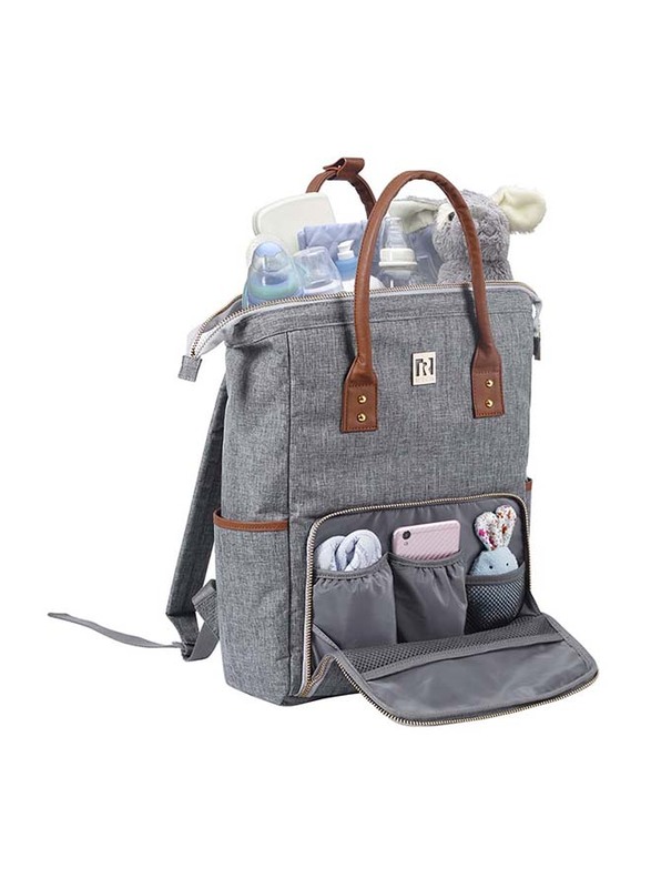 Ryco 2-in-1 Madison Backpack & Diaper Bag, Grey