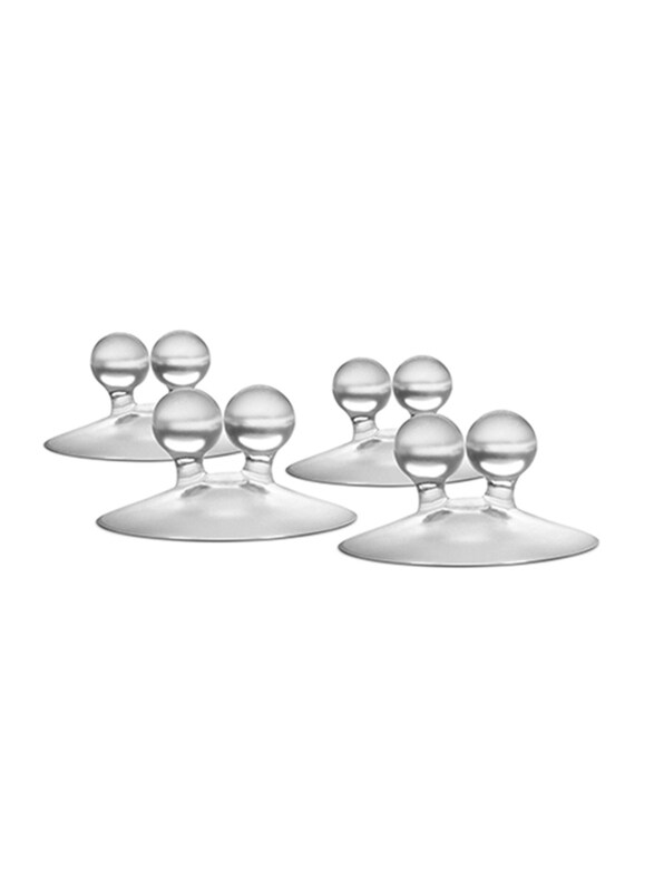 

Dreamfarm Jot Suction Hooks & Cable Holders, 4 Pieces, Clear