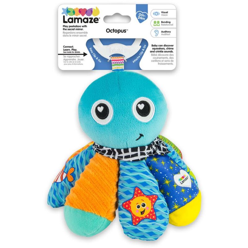 

Lamaze Salty Sam Octopus Clip On Toy, 0+ Months, Multicolour