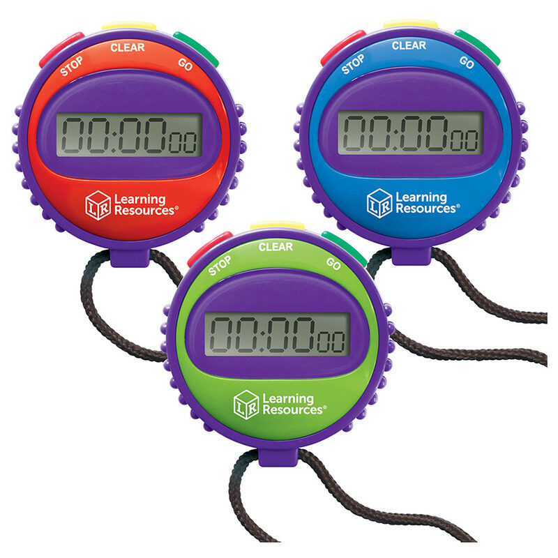 

Learning Resources Simple Stopwatch Assorted, 1 Piece, Ages 5+