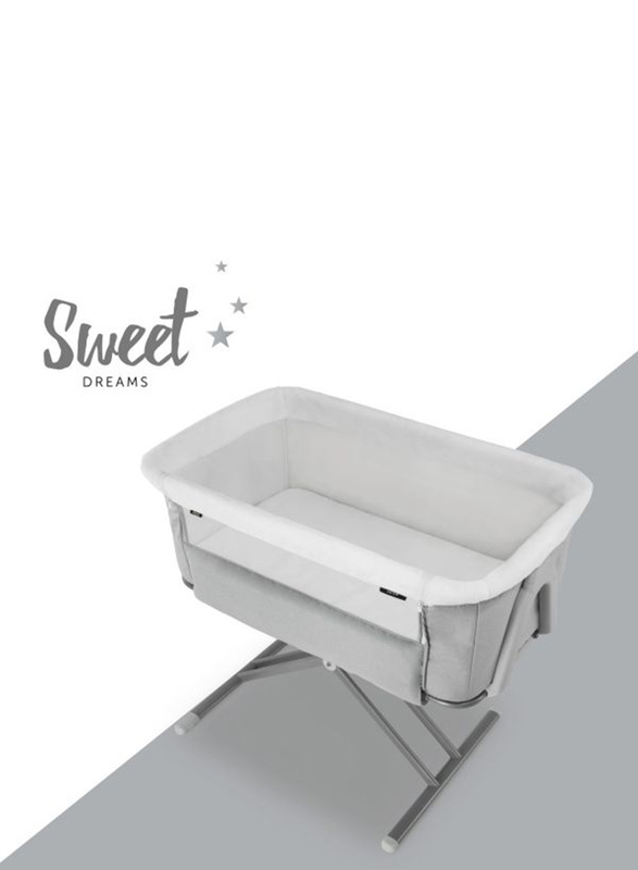 Hauck Travel Cots Face To Me 2 Baby Bed, Grey