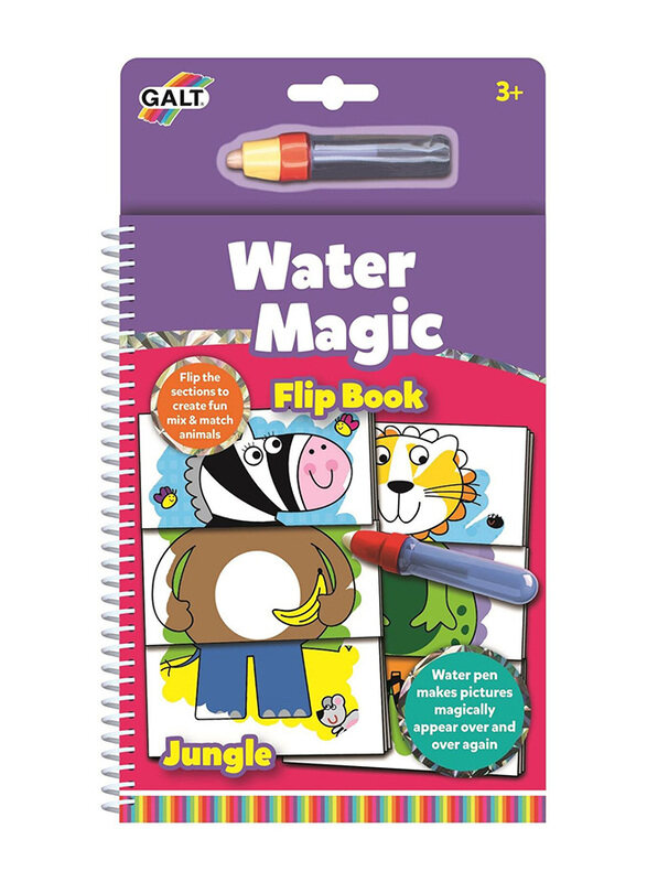 

Galt Water Magic Flip Book Jungle Kids Children Art Craft Toy, Ages 3+