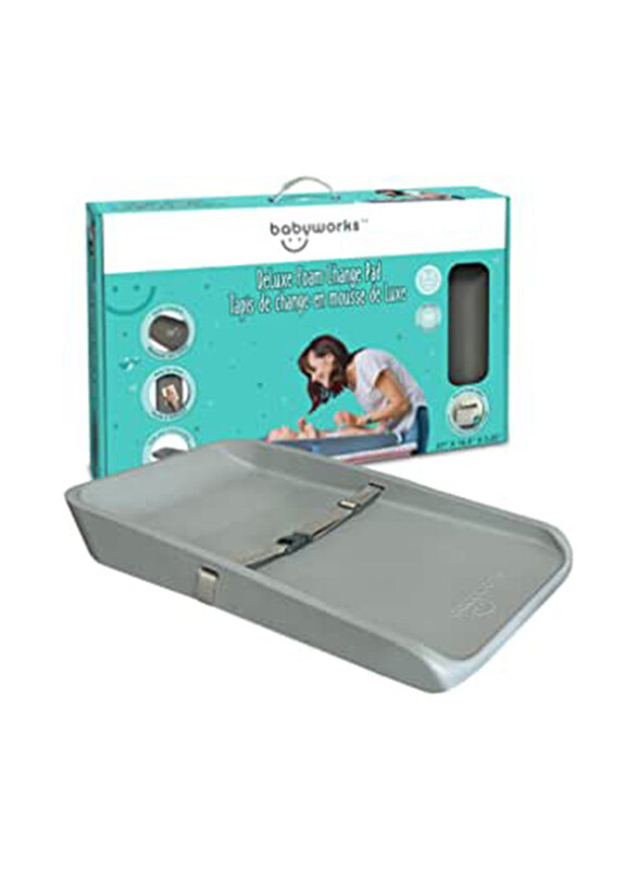

Baby Works Deluxe Foam Changing Pad, Grey