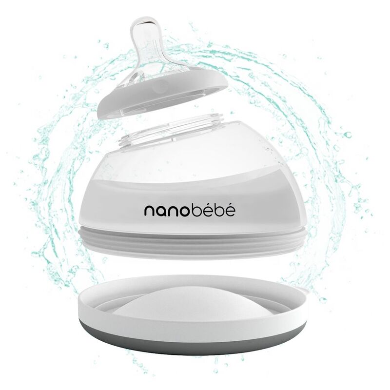 Nanobebe Transition Bottle, 240ml, Grey