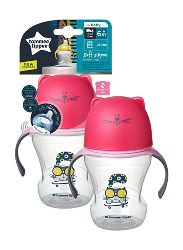 

Tommee Tippee Sippee Free Flow Transition Cup, 230ml, Pink