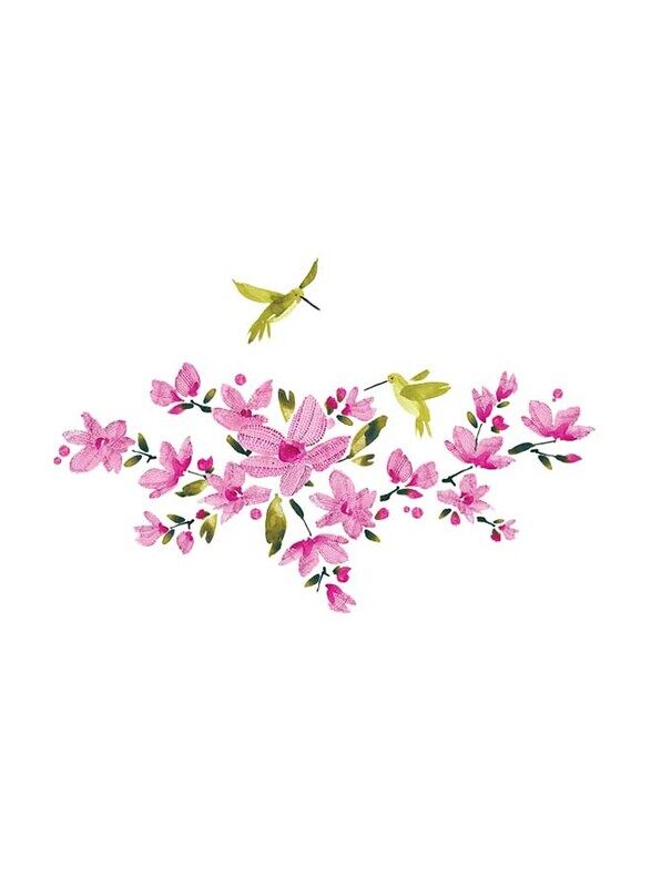 

Room Mates Decals Pink Flowering Vine Wall Decal, Pink