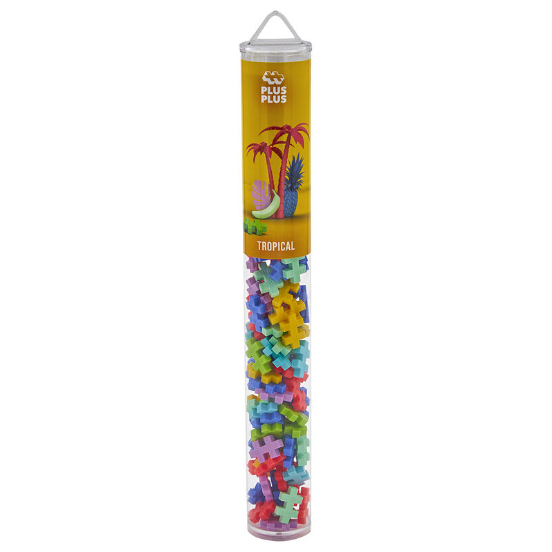 

Plus Plus Tropical Mix Tube, 100 Pieces, Ages 5+