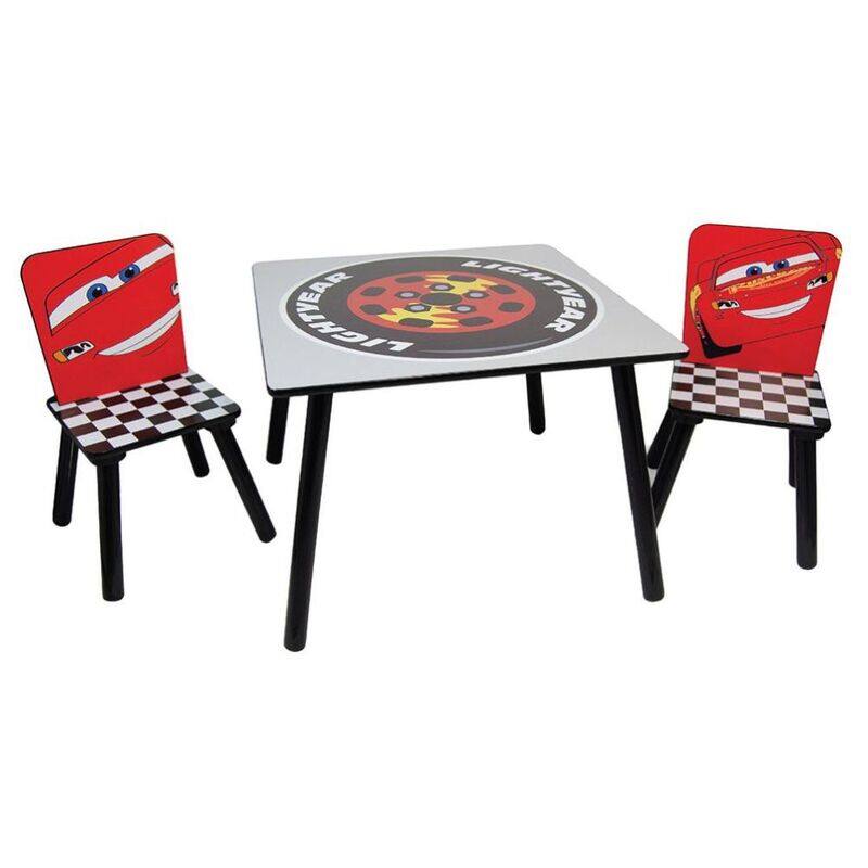 

Disney Cars Lightning McQueen Table & Chair Set, Red/Black