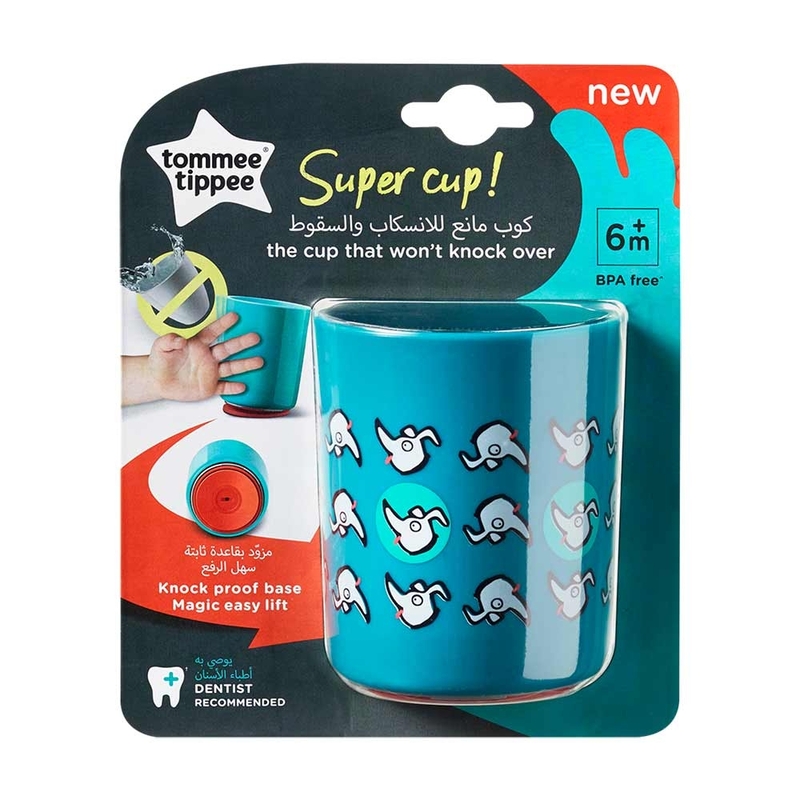 Tommee Tippee No Knock Small Cup, 190ml, Blue