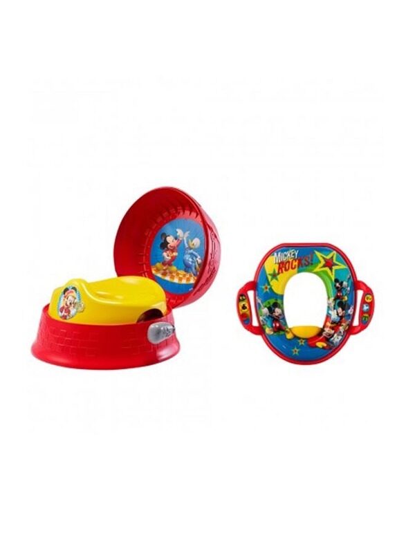 

The First Years Mickey Mouse 3-in-1 Potty Training + Soft Potty Ring Set, Multicolour