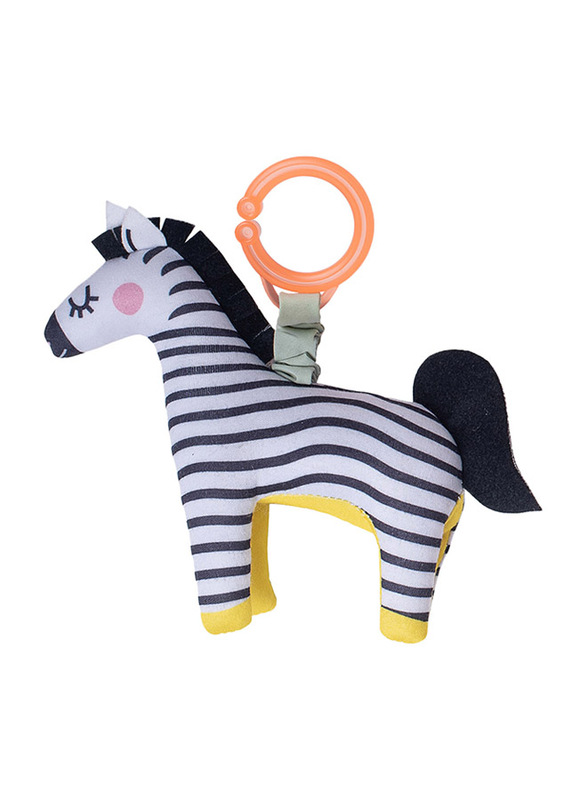Taf Toys Dizi The Zebra Clip On Rattle, Multicolour