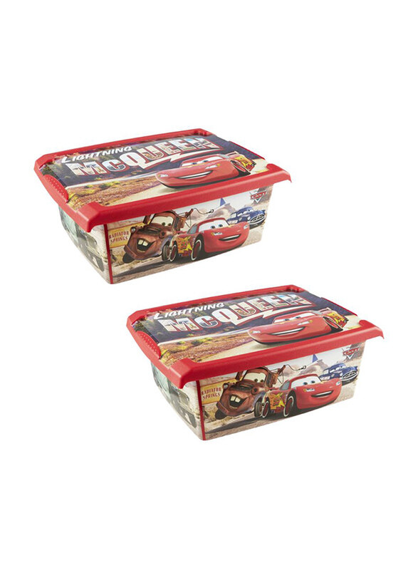 

Keeeper Disney Cars Deco Organiser Box, 10L + 10L, Red/Brown